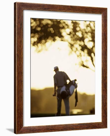 Male Golfer after Shooting a Round-Chris Trotman-Framed Photographic Print