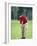 Male Golfer in Action-Chris Trotman-Framed Photographic Print