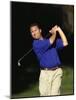 Male Golfer in Action-Chris Trotman-Mounted Photographic Print