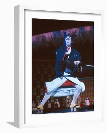 Male Impersonator Ryuko Kawaji at the Kokusai Theater, Tokyo, Japan, 1962-Eliot Elisofon-Framed Photographic Print