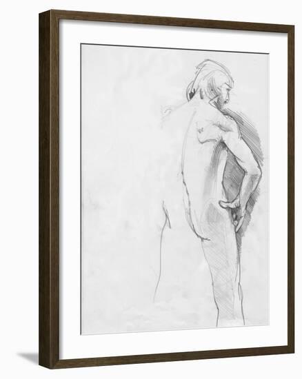 Male Life Model-Tim Kahane-Framed Photographic Print