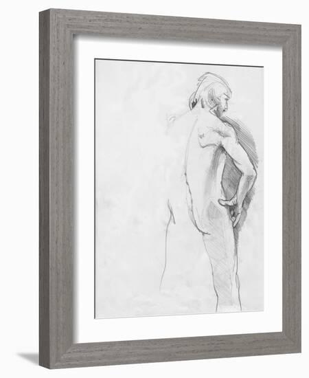 Male Life Model-Tim Kahane-Framed Photographic Print