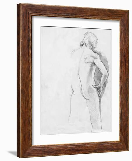 Male Life Model-Tim Kahane-Framed Photographic Print