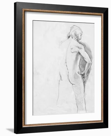 Male Life Model-Tim Kahane-Framed Photographic Print