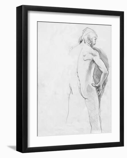 Male Life Model-Tim Kahane-Framed Photographic Print