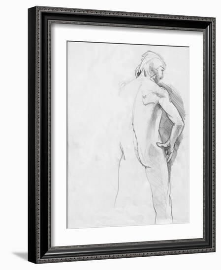 Male Life Model-Tim Kahane-Framed Photographic Print