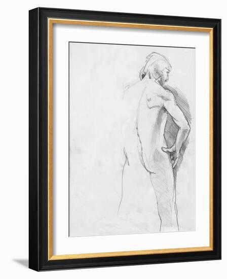 Male Life Model-Tim Kahane-Framed Photographic Print