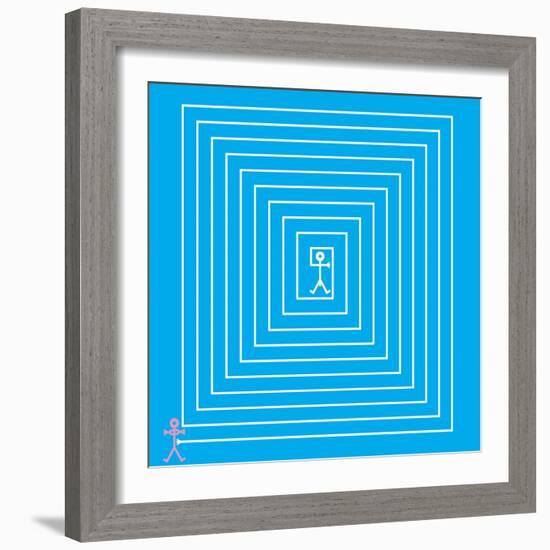 Male Maze Icon, 2006-Thisisnotme-Framed Giclee Print