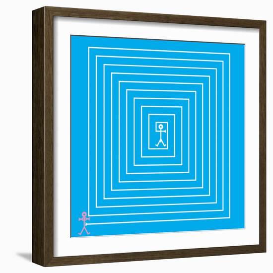 Male Maze Icon, 2006-Thisisnotme-Framed Giclee Print