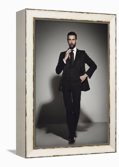 Male Model Posing-Luis Beltran-Framed Premier Image Canvas