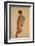 Male Nude, Back View-Egon Schiele-Framed Giclee Print