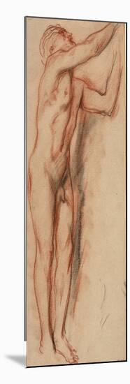 Male Nude (Chalk on Paper)-Charles Haslewood Shannon-Mounted Giclee Print