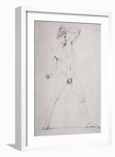 Male Nude, Creugas of Durazzo-Antonio Canova-Framed Giclee Print