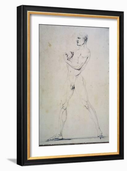 Male Nude, Damoxenos of Syracuse-Antonio Canova-Framed Giclee Print