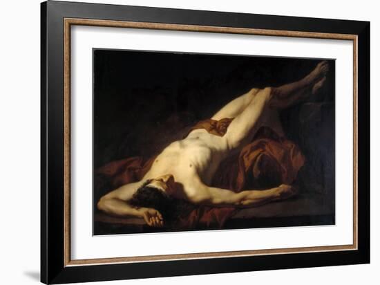 Male Nude (Hecto)-Jacques Louis David-Framed Giclee Print