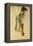 Male Nude in Profile Facing Right-Egon Schiele-Framed Premier Image Canvas