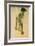 Male Nude in Profile Facing Right-Egon Schiele-Framed Giclee Print