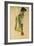 Male Nude in Profile Facing Right-Egon Schiele-Framed Giclee Print