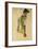 Male Nude in Profile Facing Right-Egon Schiele-Framed Giclee Print