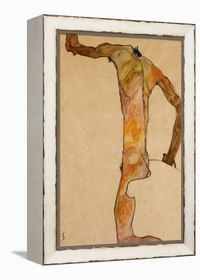 Male Nude; Mannlicher Akt, 1910-Egon Schiele-Framed Premier Image Canvas