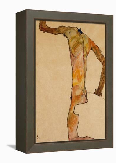 Male Nude; Mannlicher Akt, 1910-Egon Schiele-Framed Premier Image Canvas