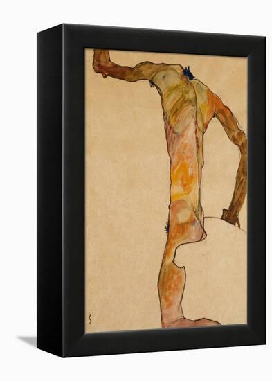 Male Nude; Mannlicher Akt, 1910-Egon Schiele-Framed Premier Image Canvas