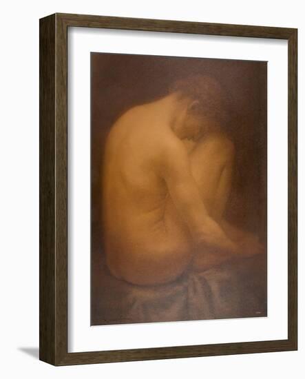 Male Nude Seated-Armand Rassenfosse-Framed Giclee Print