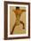 Male Nude Seen from Back; Mannlicher Ruckenakt, 1910-Egon Schiele-Framed Giclee Print