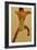 Male Nude Seen from Back; Mannlicher Ruckenakt, 1910-Egon Schiele-Framed Giclee Print