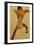 Male Nude seen from Back-Egon Schiele-Framed Giclee Print