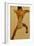 Male Nude seen from Back-Egon Schiele-Framed Giclee Print