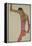 Male Nude with Arm Raised-Egon Schiele-Framed Premier Image Canvas