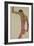 Male Nude with Arm Raised-Egon Schiele-Framed Giclee Print