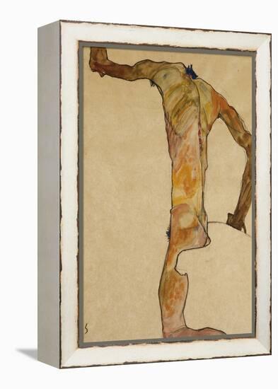 Male Nude-Egon Schiele-Framed Premier Image Canvas