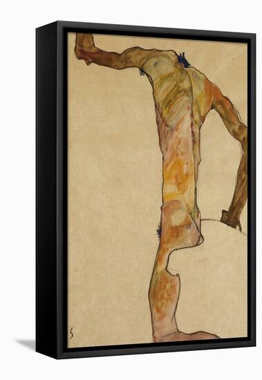 Male Nude-Egon Schiele-Framed Premier Image Canvas