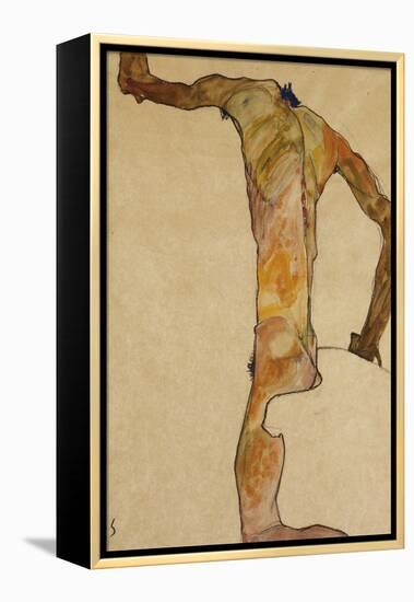Male Nude-Egon Schiele-Framed Premier Image Canvas