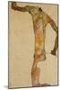 Male Nude-Egon Schiele-Mounted Giclee Print