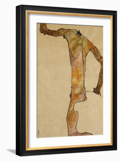 Male Nude-Egon Schiele-Framed Giclee Print