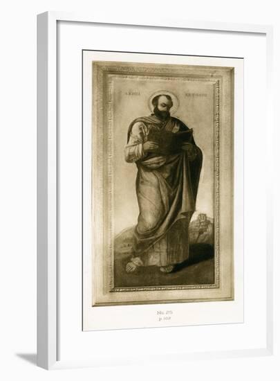Male Saint, Perhaps St. Mark, C.1490-Bartolomeo Vivarini-Framed Giclee Print