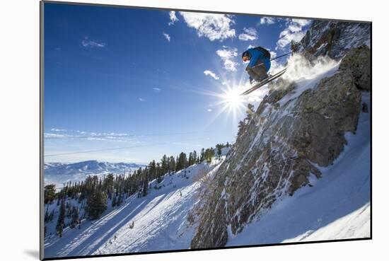 Male Skier In Alta, UT-Liam Doran-Mounted Photographic Print