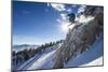 Male Skier In Alta, UT-Liam Doran-Mounted Photographic Print