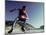 Male Speed Skater in Action at the Start-null-Mounted Photographic Print