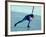 Male Speed Skater in Action-null-Framed Photographic Print