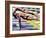 Male Swimmers at the Start of a Race-null-Framed Photographic Print