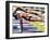 Male Swimmers at the Start of a Race-null-Framed Photographic Print