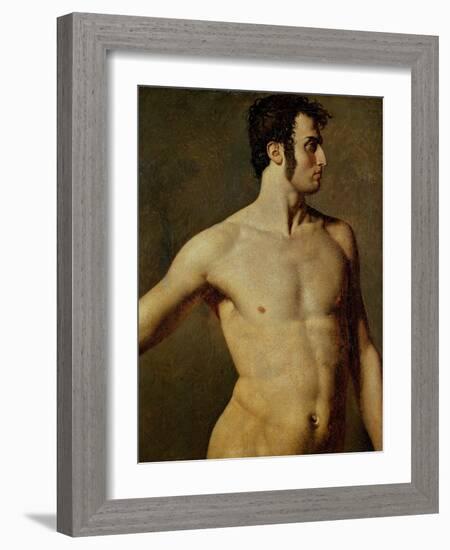 Male Torso-Jean-Auguste-Dominique Ingres-Framed Giclee Print