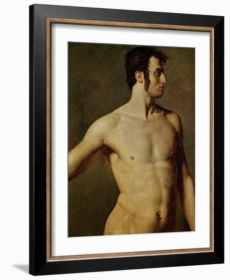 Male Torso-Jean-Auguste-Dominique Ingres-Framed Giclee Print