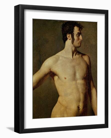 Male Torso-Jean-Auguste-Dominique Ingres-Framed Giclee Print