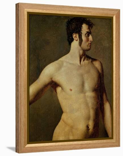 Male Torso-Jean-Auguste-Dominique Ingres-Framed Premier Image Canvas