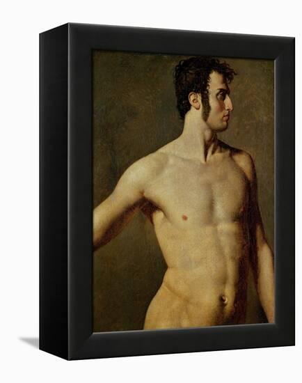 Male Torso-Jean-Auguste-Dominique Ingres-Framed Premier Image Canvas